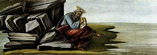 BOTTICELLI, Sandro St John on Patmos oil painting picture